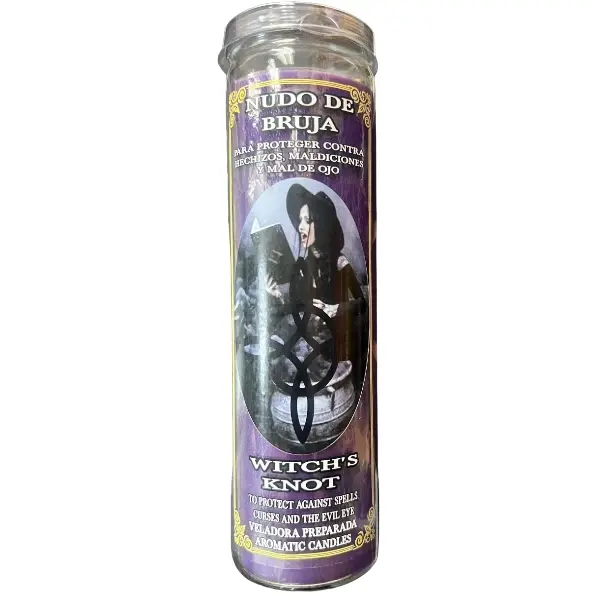 Candle Perfume - Veladora Preprada - Nudo De Bruja Decor Ornaments Floral Scented Lavender Scented