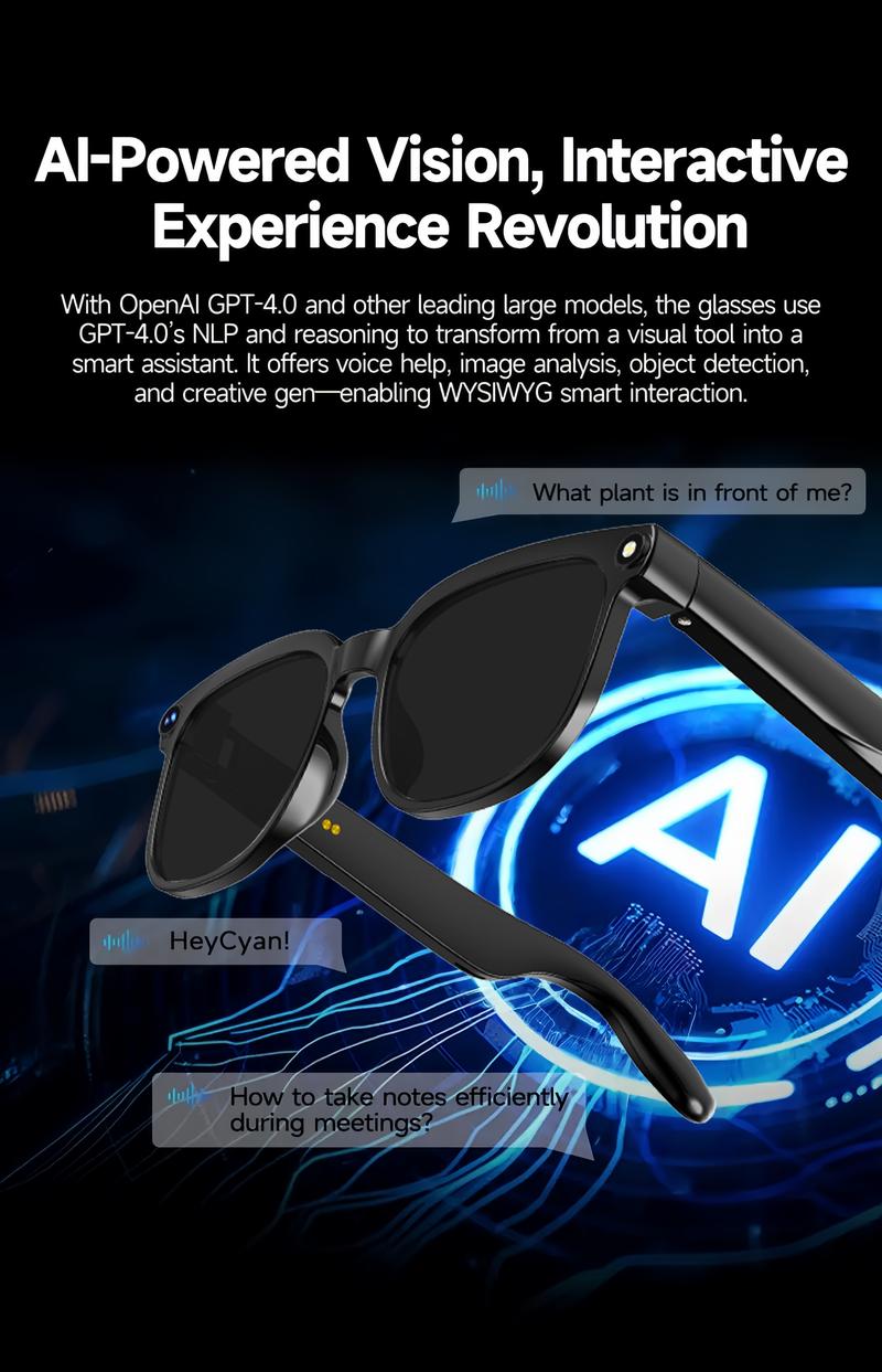 Smart AI Camera Glasses with 8MP Photochromic Lenses ,Button Touch Adjustment for Travel Outdoor Adventures Hands-Free Photography 160+Languages Real-Time Translation Bluetooth Wireless Wearable Video Recording UV Protection ,Black Friday & Cyber Monday Smart AI Camera Glasses with 8MP Photochromic Lenses ,Button Touch Adjustment for Travel Outdoor Adventures Hands-Free Photography 160+Languages Real-Time Translation Bluetooth Wireless Wearable Video Recording UV Protection ,Black Friday & Cyber Monday