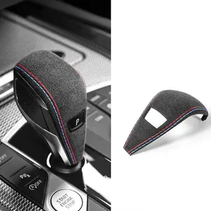 BETTERHUMZ Car Gear Shift Lever Knob Cover Trim for BMW G20 G22 G29 330i 340i M340i 2 3 4 X3 X4 Z4 IX3 I4 Series for Alcantara Wrap Modified Decoration Interior Accessories