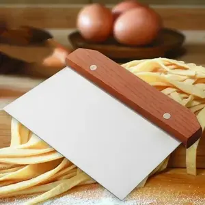 Pasty Cutters Noodle Knife Cake Scraper Stainless Steel with Scale Baking Cake Cooking Dough Scraper Baking Accessories