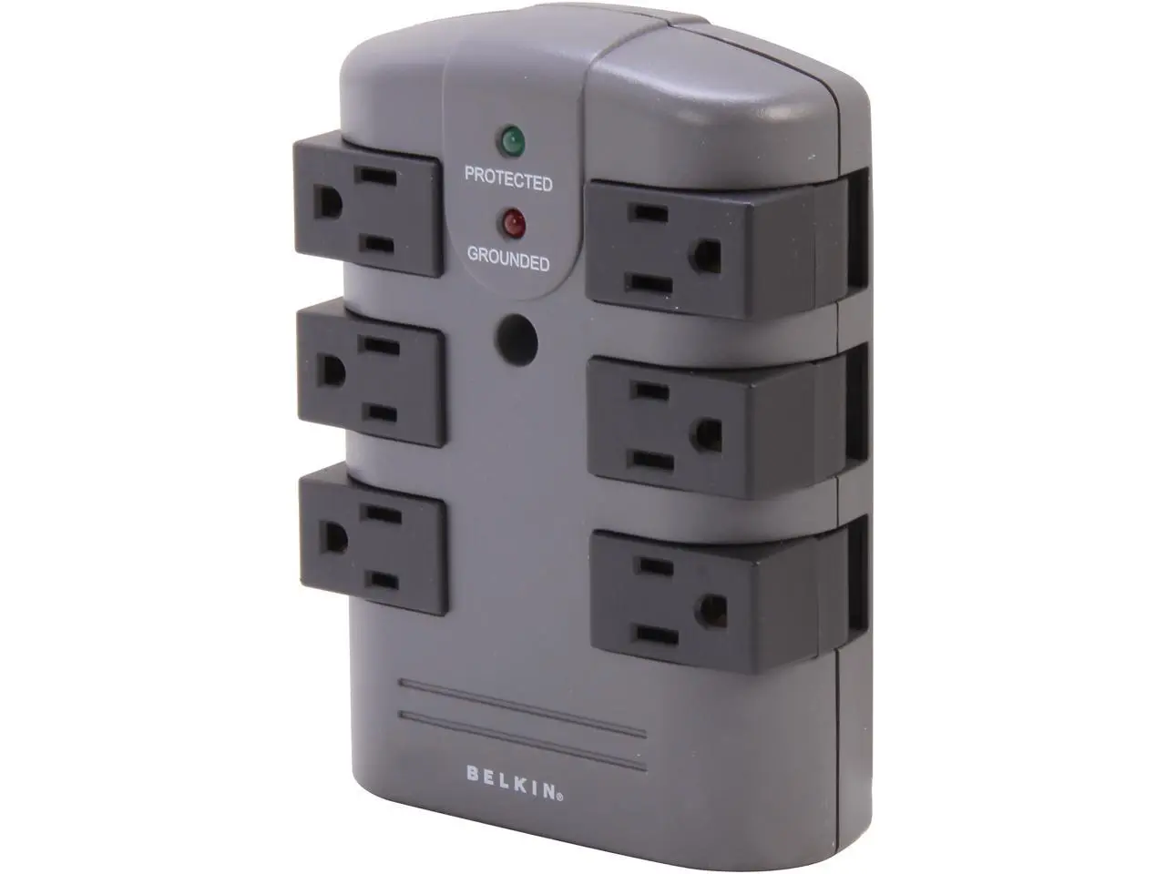 BELKIN BP106000 Wall Mount 6 Outlets 1080 Joules Pivot-Plug Surge Protector BELKIN BP106000 Wall Mount 6 Outlets 1080 Joules Pivot-Plug Surge Protector