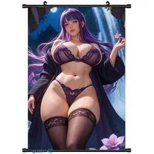 Anime HD Girl Poster Game Role Fern ART Picture Wall Scroll Decor S1739