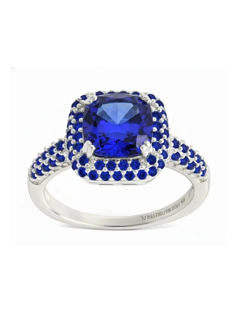Sterling Silver Sapphire CZ Legacy Ring Sterling Silver Sapphire CZ Legacy Ring