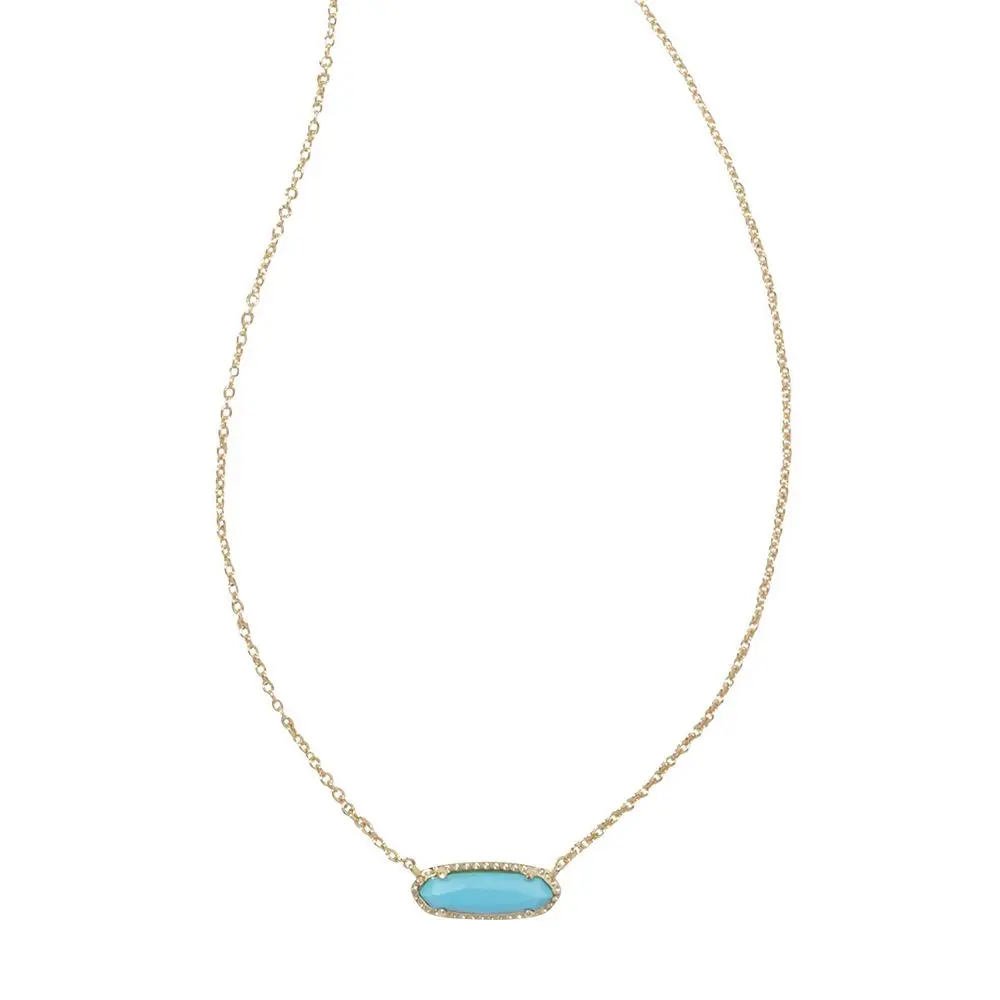 Kendra Scott Eva Magnesite 14K Gold Over Brass Pendant Necklace - Turquoise