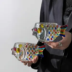 INS Trendy Colorful Fish-Shaped Glass Vase - Hydroponic Planter for Greenery & Flowers, Creative Nordic Style Tabletop Decor, Office & Home Decoration, No Electricity Needed, Flower Vase, Best for Christmas, Perfect for Thanksgiving