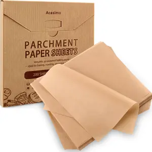 200Pcs 8x8 Inch Precut Square Parchment Paper Sheets Non-Stick Pan Liners for Baking Grilling Air Fryer Oven Bread Cake Cookies Roasting Wrapping Steaming
