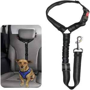 Outdoor Pet Car Safety Harness Rope, Elastic Stretchable Car Seat Belt for Small Medium Pets, Secure Travel Accessory for Dogs Cats