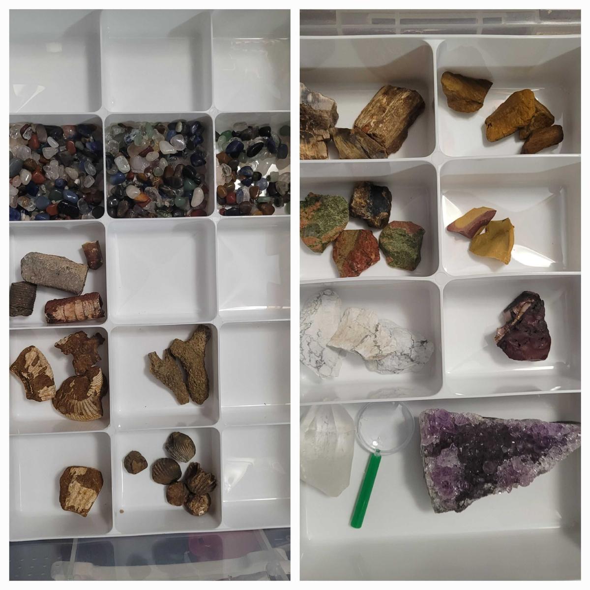 Item: Dyed Agate Slice and 1 Assorted Carved Shape