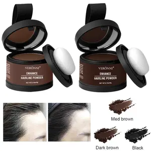Two-box set Hairline Powder Instantly Conceals Hair Loss Waterproof Root Touch Up Powder with Squalane for Natural Finish & Grey Touch Ups Hairline, Sideburns, and Forehead Hair Filling Powder
