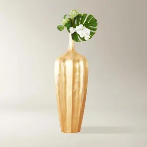 Z Gallerie Accolade Vase Home Decor Accessory Decorative Gold Floral Flowers Design Decoration