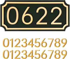 Hou Numbers for Outside, Address Plaques, Mailbox Numbers, 2 ts of Numbers from 0-9, Personalized Address Signs for Hou, Mailbox, Apartment, Office, Hotel, Classroom, Non-metal Hou Numbers