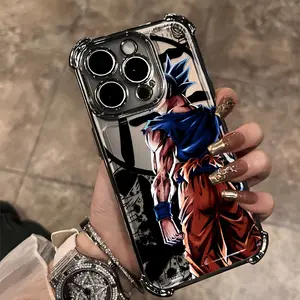 Classic Teen Anime G-Gokus Creative Graffiti Design Phone Case for iPhone 16, 15, 14, 13, 12, 11 Pro Max, X, XR, XS Max, 8, 7 Plus - Shockproof Transparent Soft Back Cover