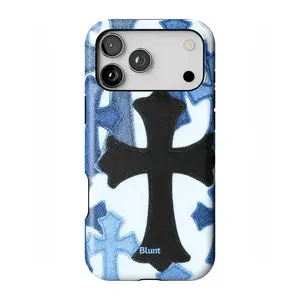 Blunt Cases - Denim Cross iPhone Case For Iphone 17 16 15 14 13 12 11 Pro Max