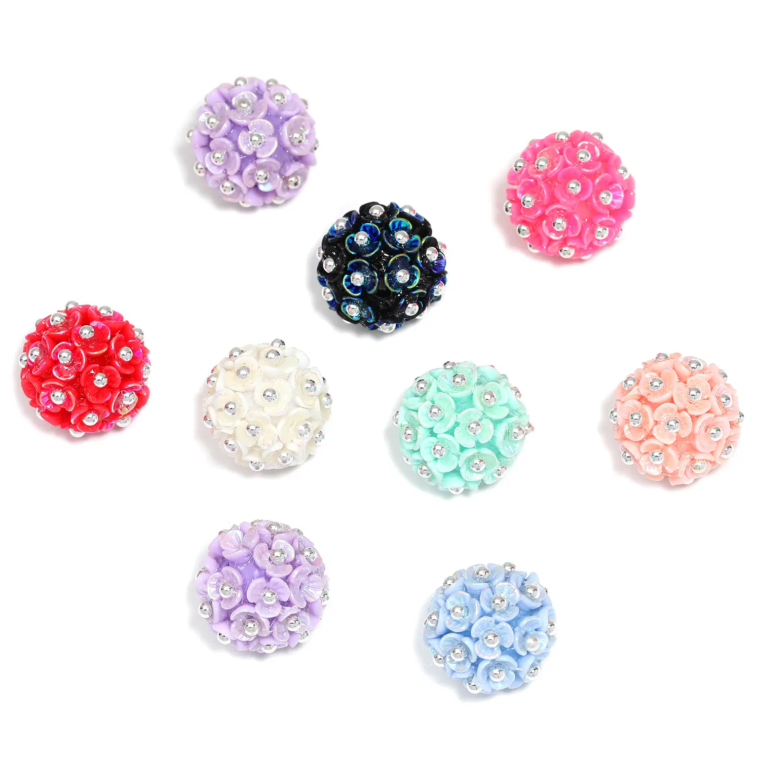 ZY2111012 10PCS Flower Beads