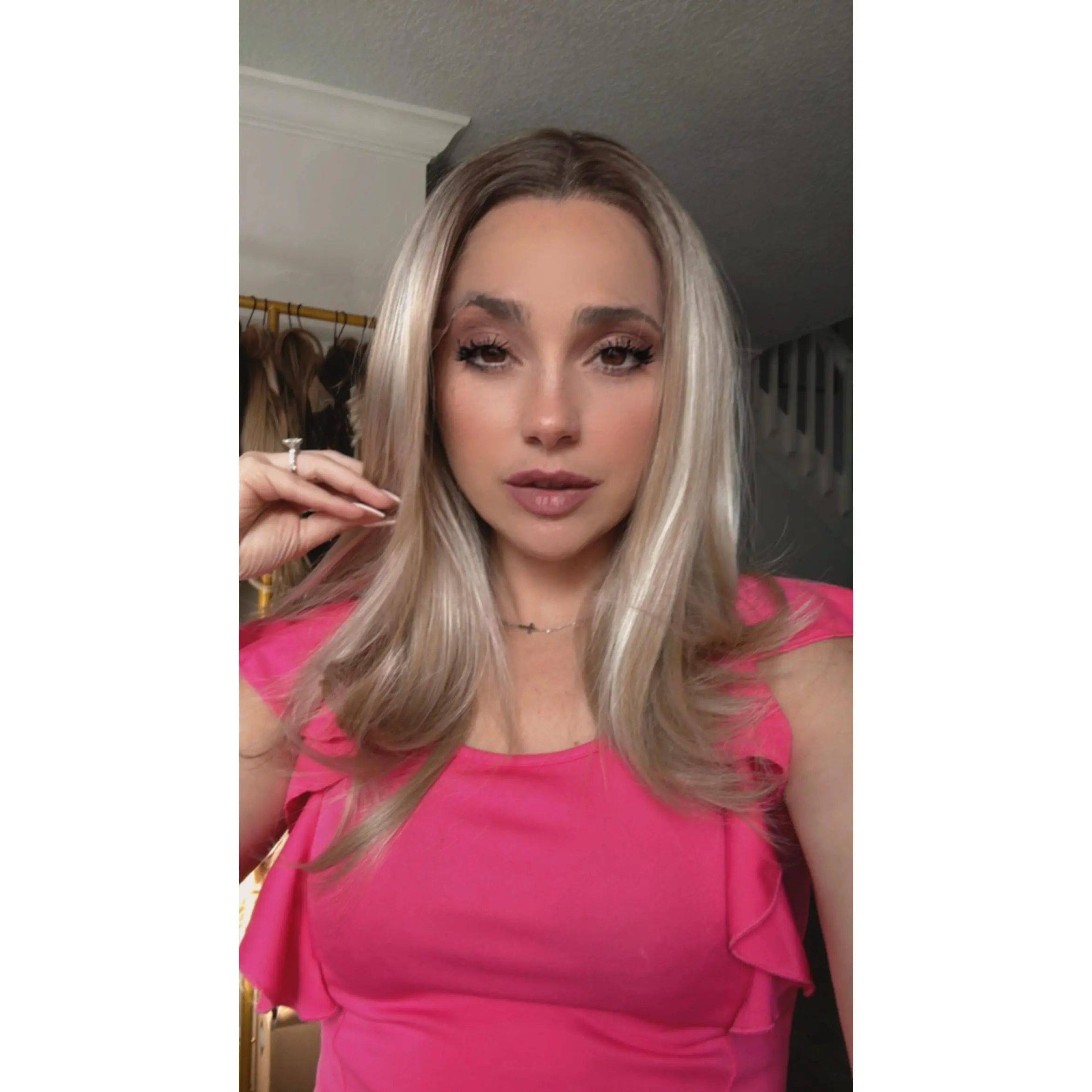 EllaRae | Gianna Blonde Style Wig | Lace Front Mid-Length Layered Blonde with Highlights Wig