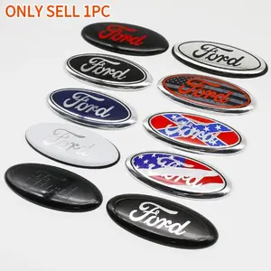 Ford Car Emblem 145x58mm, Custom Fit Front Hood Trunk Logo, Compatible with Mondeo/ecosport/focus, High-Quality Replacement Part
