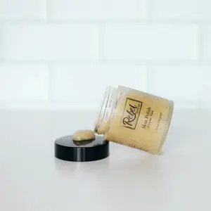 Rebel Skincare Skin Polish Enzyme Mask - Triple Acid Exfoliant with Fruit Enzymes, Jojoba & Olive Scrub, Brightening & Smoothing Formula, 2 in 1 Exfoliation, 3.5oz/100g Dry Skin