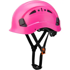 Vented Hard Safety Helmet, ABS Work Helmet with Adjustable 6-Point Suspension, ANSI Z89.1 Certified for Construction, Climbing, and Industrial Use