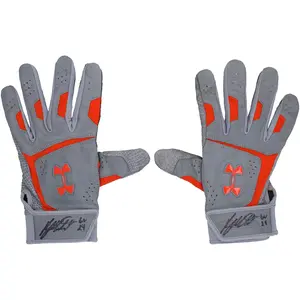 Ryan Mountcastle Baltimore Orioles Autographed Game-Used Gray Under Armour Batting Gloves from the 2024 MLB Season with "Game Used" Inscription - RG13314305-06 - Fanatics Authentic Certified