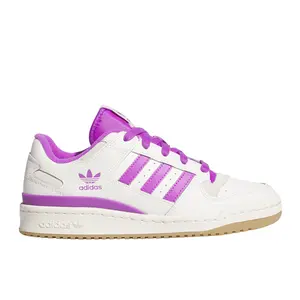 adidas Womens Forum Low Cl Lace Up Sneakers Shoes Casual - Purple, White adidas Womens Forum Low Cl Lace Up Sneakers Shoes Casual - Purple, White