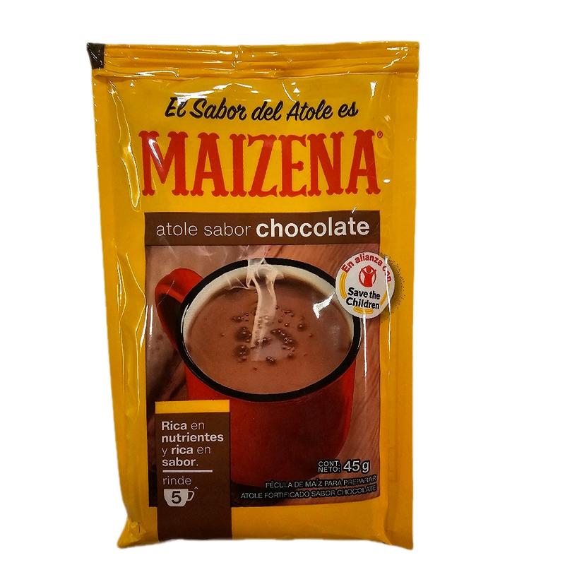 Maizena Atole Sabor Nuez, Fresa, Napolitano & Vainilla Corn husk to prepare atole 1 bag