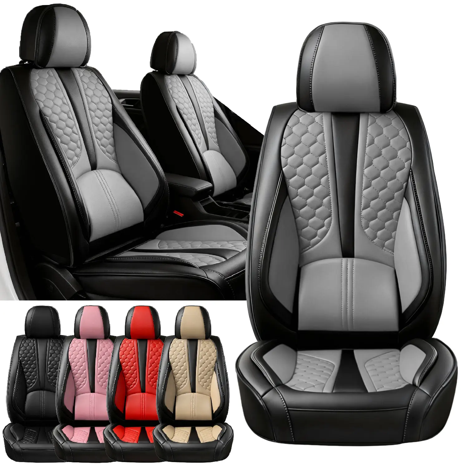 Custom Fit For Dodge RAM 1500 2008~2024 2025 2026 Car Seat Covers,Fit For RAM 2500 3500 Crew Double Cab Truck Pickup Car Seat Cover Nappa Leather Seat Covers Full Set