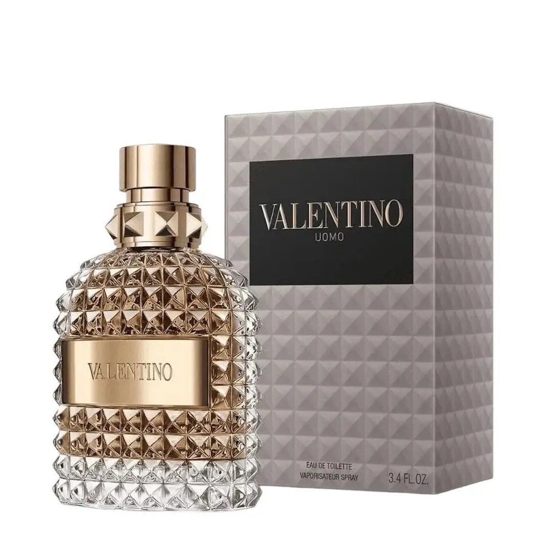 Valentino Uomo Eau De Toilette Spray for Men 3.4 Oz - Hazelnut, Chocolate, Roasted Coffee Beans Notes