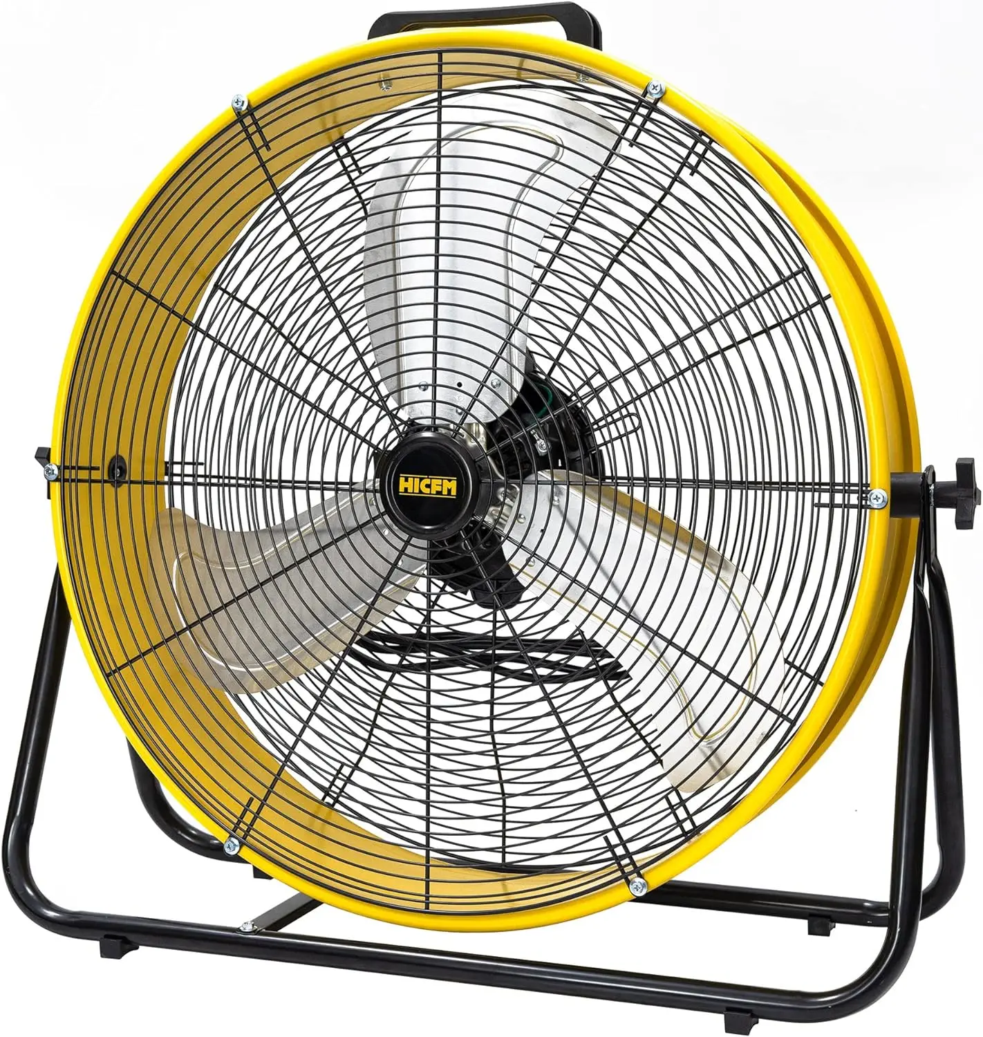 8300 CFM 24" High Velocity Industrial Drum Fan, 3-Speed Heavy Duty Metal Shop Fan Air Circulation for Warehouse, Garage, Factory, Workshops and Basement - UL Listed