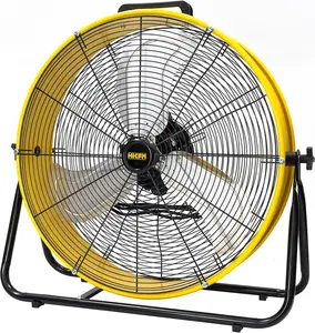 8300 CFM 24" High Velocity Industrial Drum Fan, 3-Speed Heavy Duty Metal Shop Fan Air Circulation for Warehouse, Garage, Factory, Workshops and Basement - UL Listed