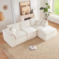 Beige-3Seats+1Ottoman