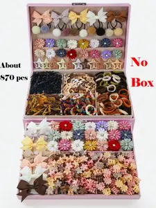 870pcs/Set Girls' Butterfly Clip, Barrettes Hair Clips, Coffee Color Hair Clips For Bangs, Hairpins For Toddlers, Casual And Versatile, Suitable For Daily Use, Hair Accessories