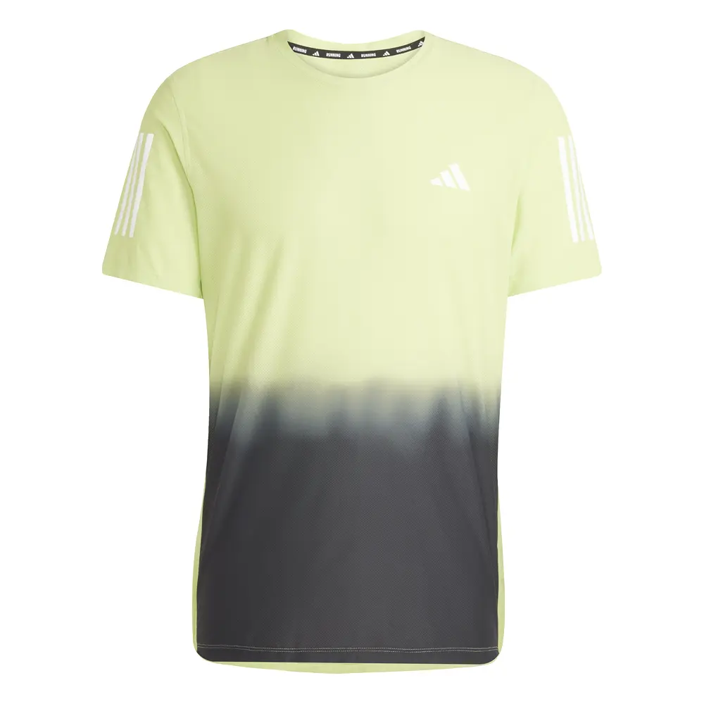 adidas Mens Own The Run Climacool Colorblock Casual Tops Casual - Black, Green