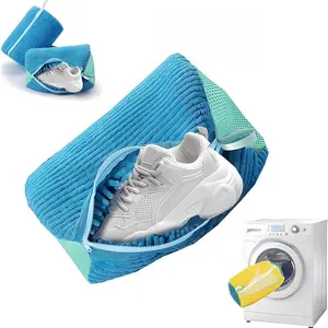 Washing Machine Shoe Bag, 1pc Durable Zipper Shoe Laundry Bag, Shoe Storage Bag, Laundry Tools & Accessories for Home Laundry Room