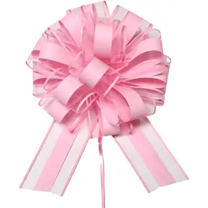 5pcs Large Gift Bow,9 inches Pink Bows for Gift Wrapping,Valentine's Day,Gift Decorations,Anniversary,Gift Baskets, Christmas,Spring Events and Summer Events,Party Decoration Supplies (Pink)