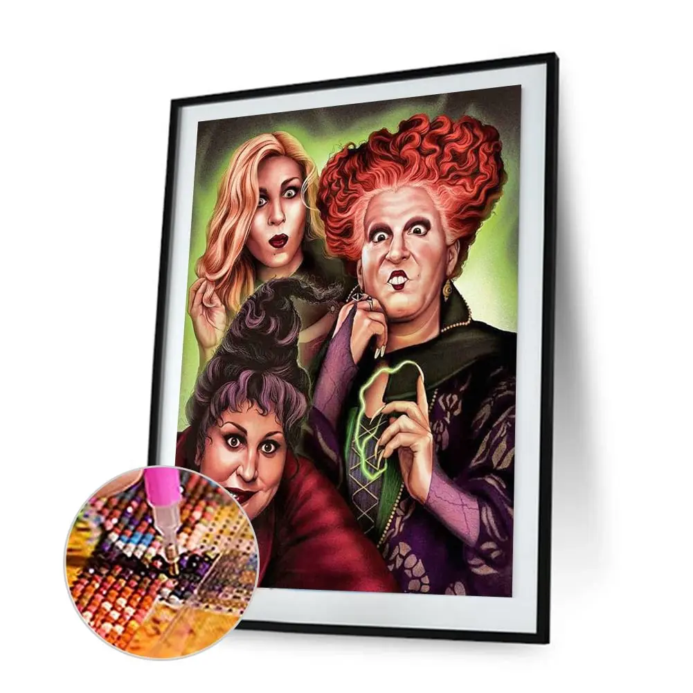 A set of frameless diamond paintings. 5D Diamond Art Collection. Gemstone art paintings and handicrafts decorated with diamond dots are suitable for wall decoration for both beginners and adults. Suitable for Halloween and Christmas gifts