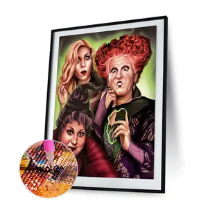 A set of frameless diamond paintings. 5D Diamond Art Collection. Gemstone art paintings and handicrafts decorated with diamond dots are suitable for wall decoration for both beginners and adults. Suitable for Halloween and Christmas gifts