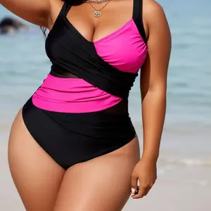 Women's Slimming U-Ring Cut Out Swimsuit,non tie bathingsuit,plus size swimsuits,New bikini with a belly pouch,Shapellx Women's Smart SculptShaping Swimsuit U-Ring Cut OutSlimming Swimwear One PieceTummy Tucking Bathing Suit