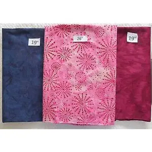 Batik Fabric Blue Pink Red Bundle Last of the Best 1 Yd 18 inches