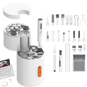 Laptop and Smartphone Screen Cleaning Kit, Electronic Device Cleaning Kit with an Extendable Large Brush Head, Portable, 33-in-1 Multi-Function Tool Kit, Suitable for Smartphones, Tablets, Computers, Computer Monitors, TVs, and Camera Lenses