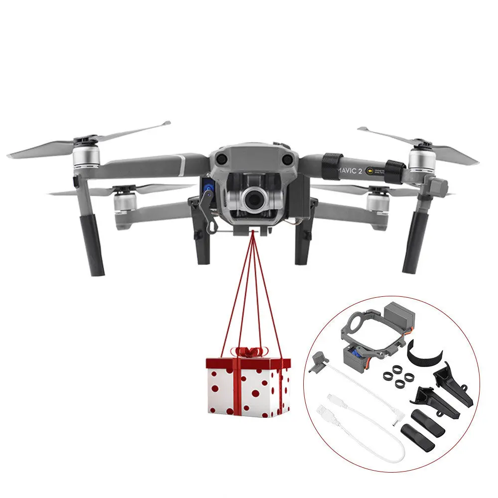 Dajiangyu 2 Professional Drone & Remote-Controlled Device Airdrop Accessory - Lightweight, 500g, Rubber-Absorbing Construction, Quick Release, USB Cable-Cord Compatible, Rechargeable Electronic Micro Accessory