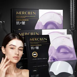 Mercilen Water Glow Collagen Forehead Patches, 10g X 5 Sheets/10 Sheets, Contains Collagen & Hexapeptide Essence, Moisturizing & Firming Skin