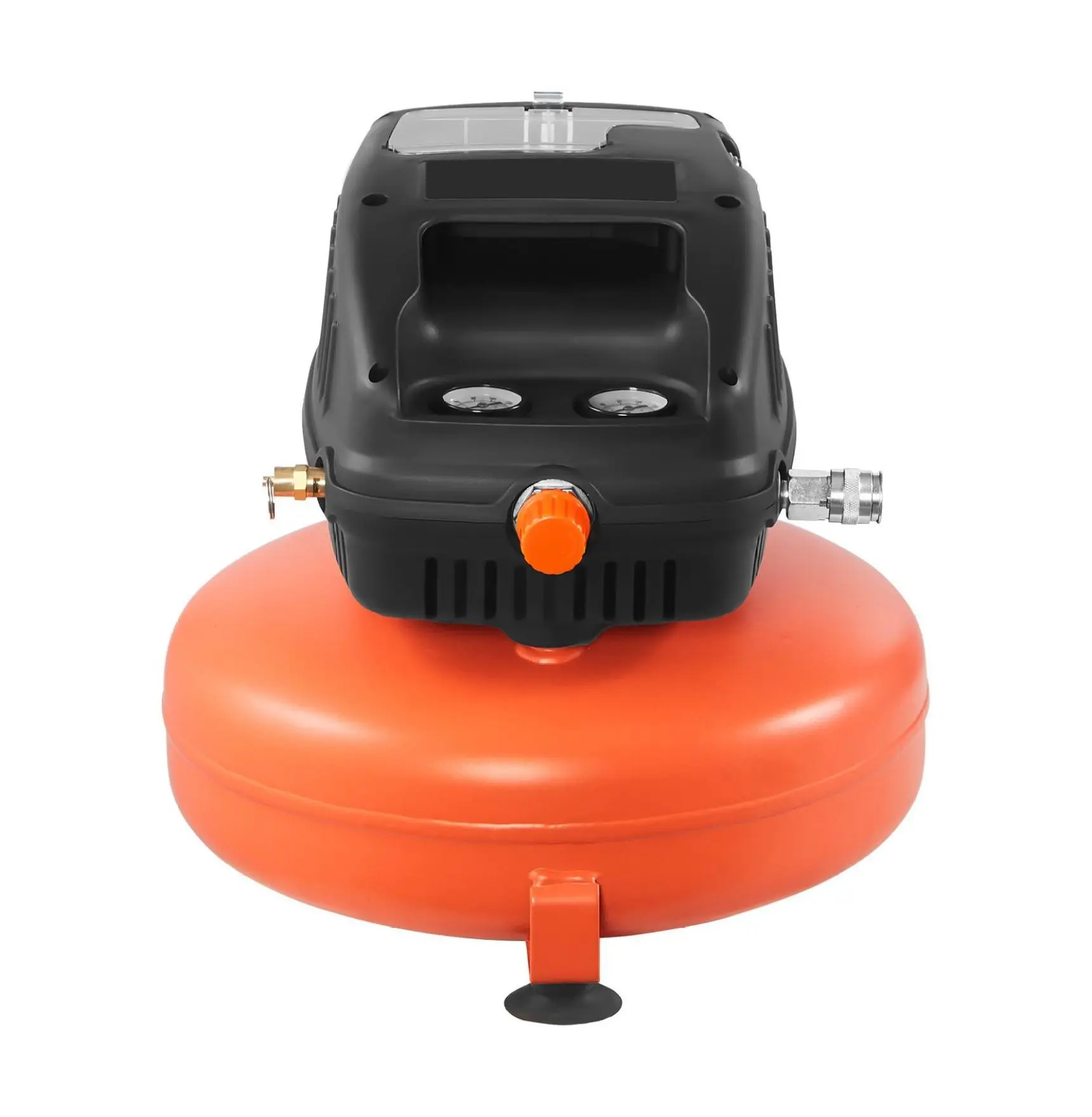 3 Gallon Air Compressor, 1/3HP Oil-Free Portable Pancake Compressor - 0.54CFM@90PSI, 100 PSI Max for Tire Inflation, Spray Painting, Nailing No Spare Parts 0.8 CMF