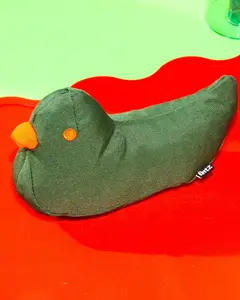 The Fritz Bird Dog Toy - Green Plush Toy with Orange Beak and Feather, Ideal for Play and Comfort