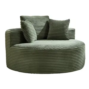 Walkers Round Velvet Sofa Bed with Memory Foam