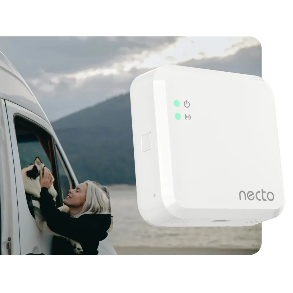{{2-YEAR PLAN}} Necto RV Pet Temperature Monitor - Wireless Home Monitoring System with Real-Time Data Display & 24/7 Alerts for Pet Comfort Wifi Thermometer