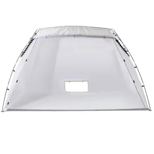 Summervibes[FORMA GRAIN]Portable Paint Booth, Larger Spray Paint Tent with Built-in Floor & Mesh Screen, Painting Tent Station for Furniture DIY Hobby Tool, 10x7x6ft Spray Paint Shelter