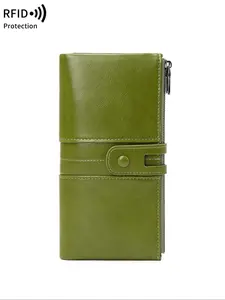 Men's Vintage Double Zipper Design Wallet, Large Capacity Retro Double Zipper Design Wallet, Perfect for Cards and Cash Storage, Stylish Wallet