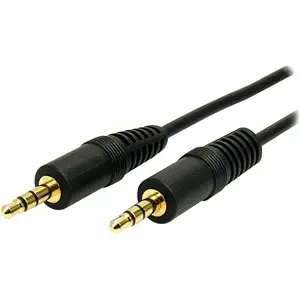 StarTech 15 FT Slim 3.5MM Stereo Audio Connector Cable, Audio Accessories for MP3 Players, Headphones, and Electronic Devices