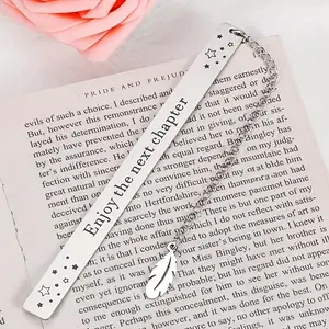Stainless Steel Bookmark, Custom Engraved Name, Durable for Book E-Reader, Ideal Graduation Gift for Book Lovers