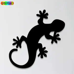 1pc Gecko Metal Wall Art, Dynamic Gecko Statue Mural, Ideal Gift for New Year, Easter, Reptile Decor Enthusiasts, Weather-Resistant Metal Wall Decor Wall Sculptures, Perfect for Patio Wall & Garden Fence, Charming Outdoor Decor